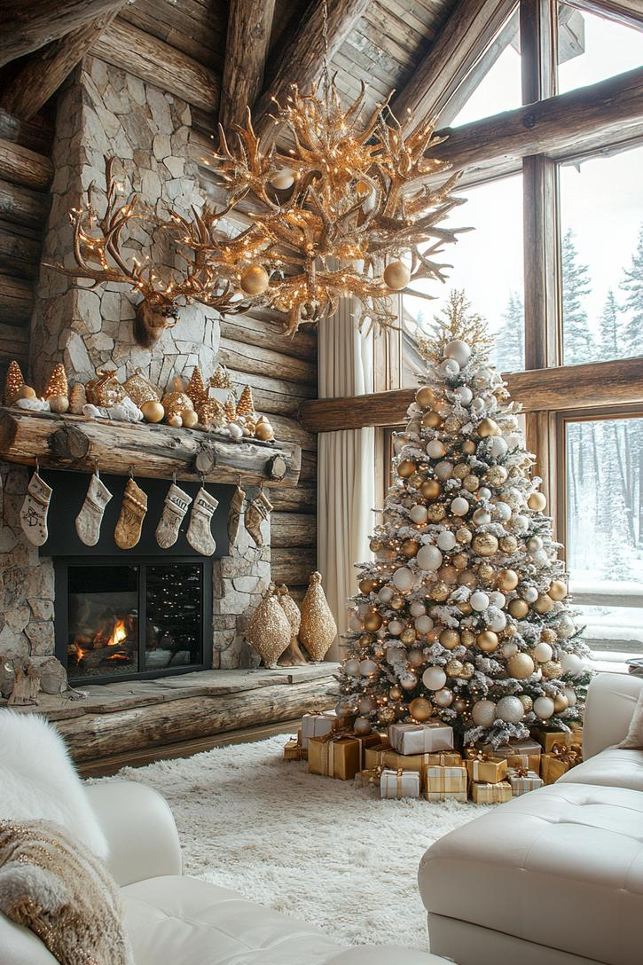 19 Cozy Mountain Lodge Christmas Decor Ideas