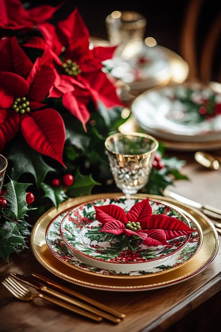 34 Christmas Table Setting Ideas Your Guests Will Love